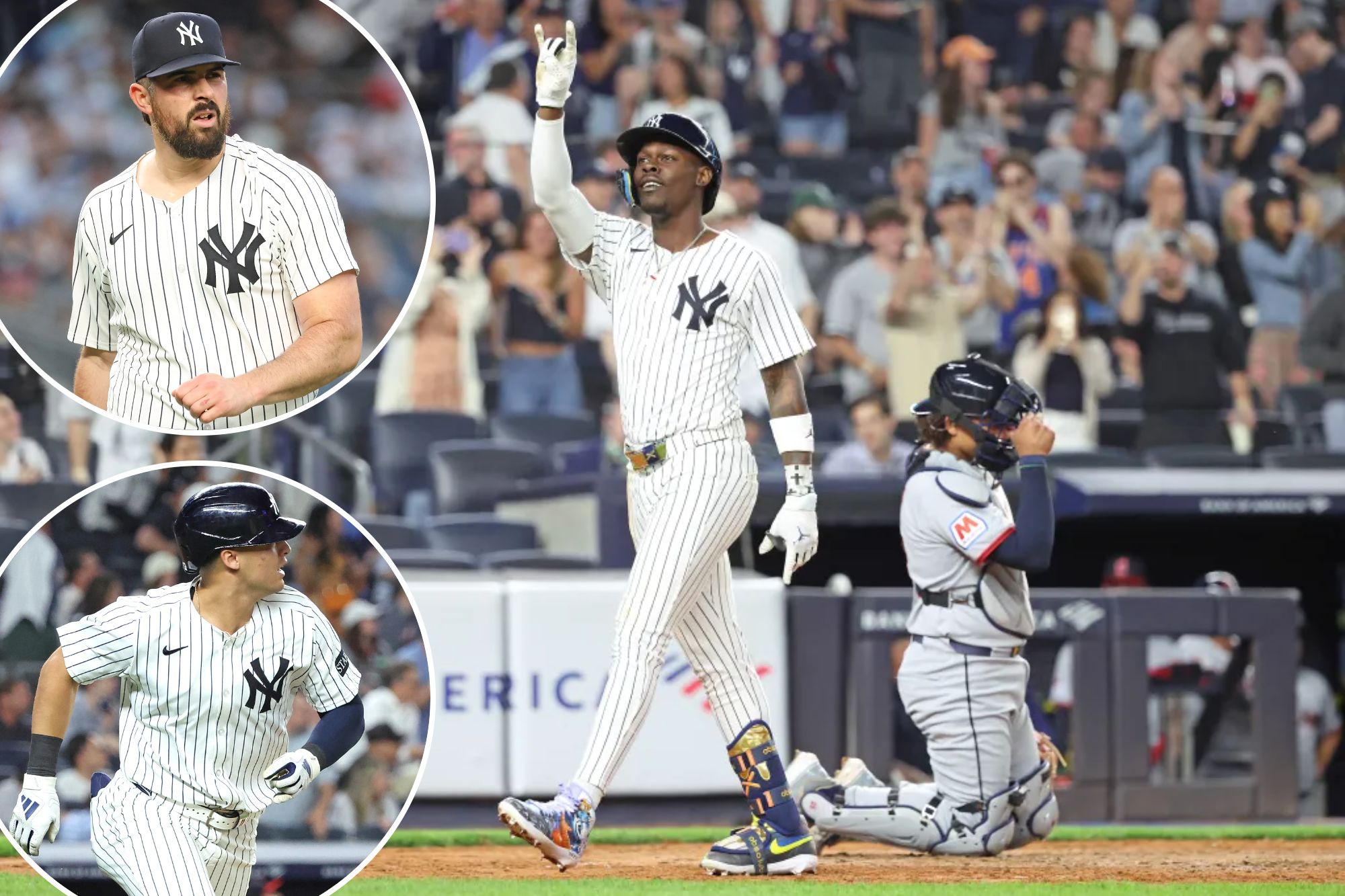 Jazz Chisholm, Anthony Volpe homers back up Carlos Rodon gem as Yankees top Guardians